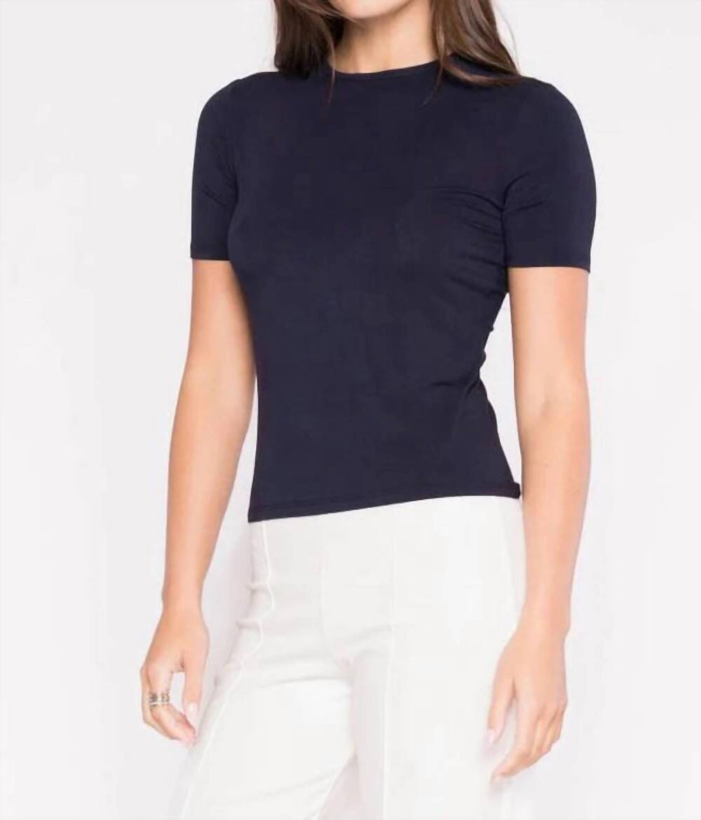 NEW RIPLEY RADER fitted short sleeve t-shirt in navy